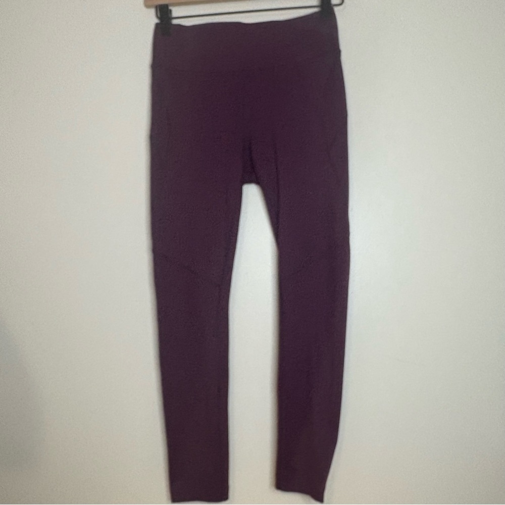 Outdoor‎ Voices TechSweat Leggings Purple Size S Nylon Blend High Rise Pockets